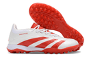 Chuteira Society Adidas Predator Elite TF Branca e Vermelha