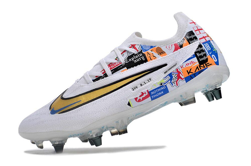 Chuteira Trava Mista Nike Phantom GX Elite Trava Mista Branca "Harry Kane"