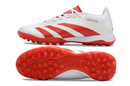 Chuteira Society Adidas Predator Elite TF Branca e Vermelha