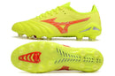 Chuteira Campo Mizuno Morelia Neo 4 Beta FG Amarelo e Vermelho "Dyna Pack'