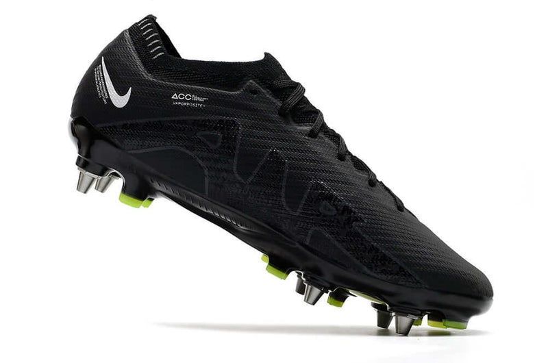 Chuteira Trava Mista Nike Air Zoom Mercurial Vapor 15 Elite Trava Mista Preta "Shadow Pack"
