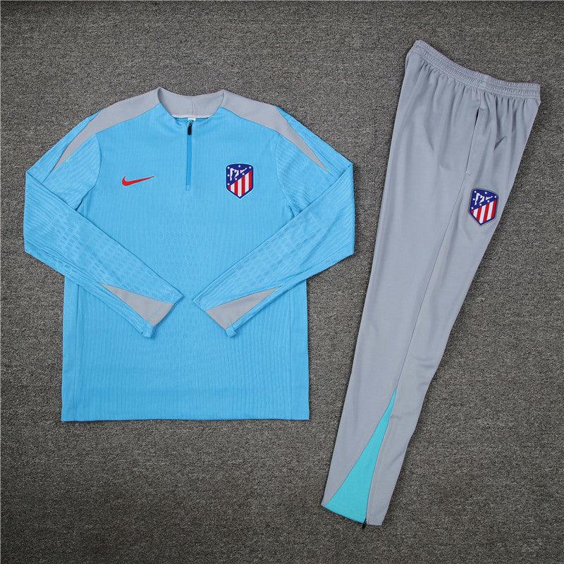 Conjunto Treino Atlético de Madrid 24/25 - Versão Jogador - Azul e cinza