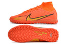 Chuteira Society Nike Air Zoom Mercurial Superfly 9 Elite TF Laranja