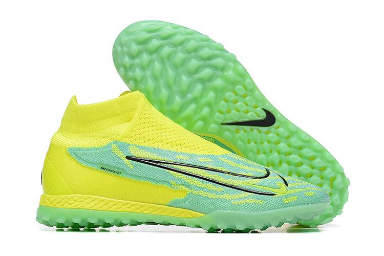 Chuteira Society Nike Phantom GX DF Elite TF Verde e Azul