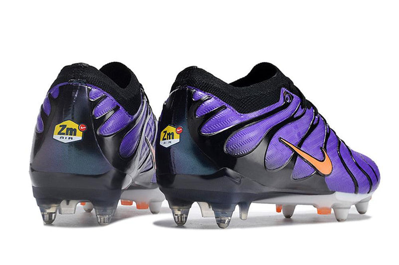 Chuteira Trava Mista Nike Air Zoom Mercurial Vapor 15 Elite Ponta de Aluminio Roxa "Air Max TN"