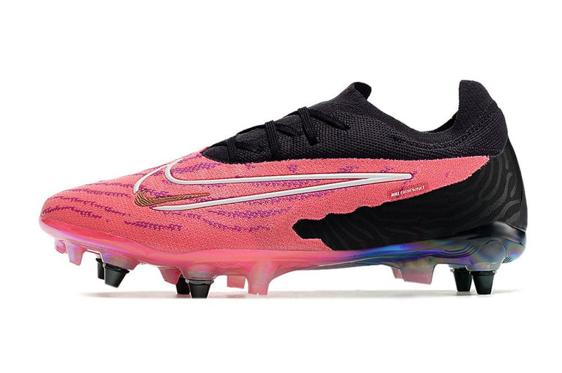 Chuteira Trava Mista Nike Phantom GX Elite Trava Mista Preta e Rosa "Generation Pack"