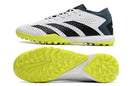 Chuteira Society Adidas Predator Accuracy.1 TF Low Branca e Verde "Crazyrush Pack"