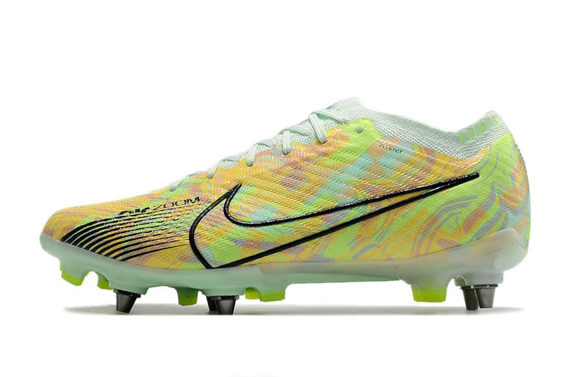 Chuteira Trava Mista  Nike Air Zoom Mercurial Vapor 15 Elite Trava Mista Verde "Bonded Pack"