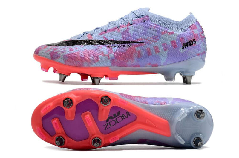 Chuteira Trava Mista Nike Air Zoom Mercurial Vapor 15 Elite Trava Mista Roxa "Valentine's Day"