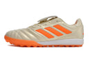 Chuteira Society Adidas Copa Gloro TF Bege e Laranja