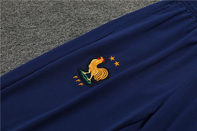 Conjunto Treino França 24/25 - Versão Jogador - Gelo e azul