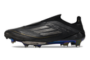 Chuteira Campo Adidas F50+ LL FG Preta e Dourada "Dark Spark Pack"