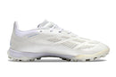 Chuteira Society Adidas Predator Elite TF Branca e Azul "Kvara"