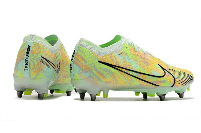 Chuteira Trava Mista  Nike Air Zoom Mercurial Vapor 15 Elite Trava Mista Verde "Bonded Pack"