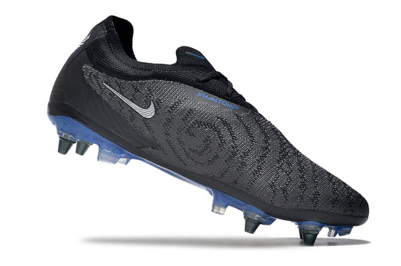 Chuteira Trava Mista Nike Phantom GX Elite Trava Mista Preta e Azul "Black Pack"