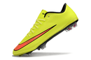 Chuteira Campo Nike Retrô Mercurial Vapor 10 FG Verde Neon e Laranja