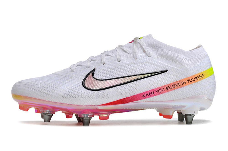 Chuteira Trava Mista Nike Air Zoom Mercurial Vapor 15 Elite Trava Mista Branca "Rashford"