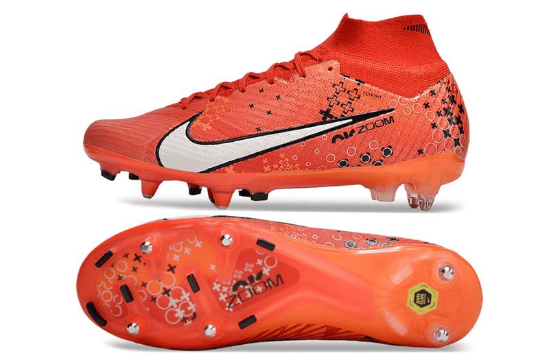 Chuteira Trava Mista Nike Air Zoom Mercurial Superfly 9 Elite Ponta de Aluminio Vermelha "Dream Speed 7"