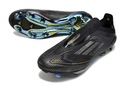 Chuteira Campo Adidas F50+ LL FG Preta e Dourada "Dark Spark Pack"