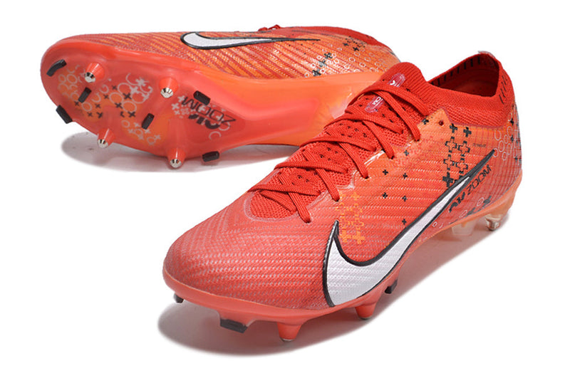 Chuteira Trava Mista  Nike Air Zoom Mercurial Vapor 15 Elite Ponta de Aluminio Vermelha "Dream Speed 7"