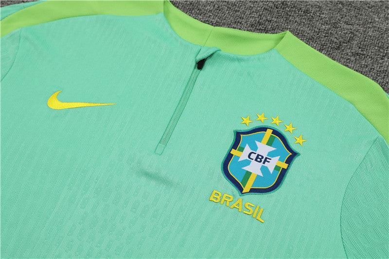 Conjunto Treino Brasil 24/25 - Versão Jogador - Verde água e azul