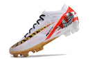 Chuteira Campo Nike Air Zoom Mercurial Vapor 15 Elite FG Branca e Dourada