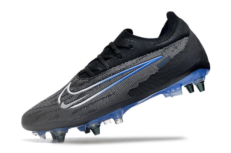 Chuteira Trava Mista Nike Phantom GX Elite Trava Mista Preta e Azul "Black Pack"