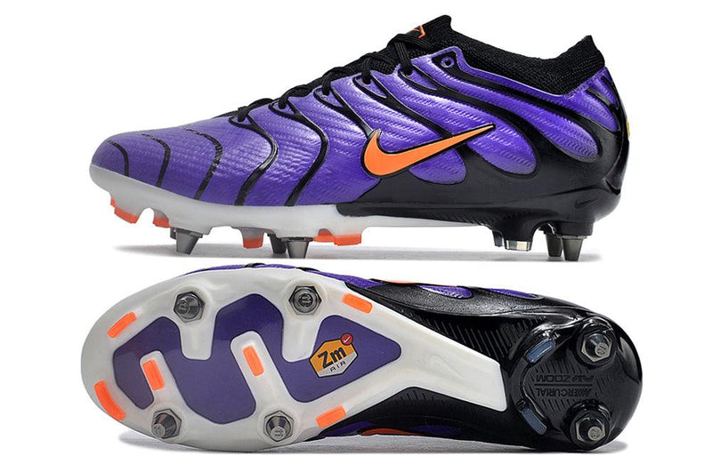Chuteira Trava Mista Nike Air Zoom Mercurial Vapor 15 Elite Trava Mista Roxa "Air Max TN"