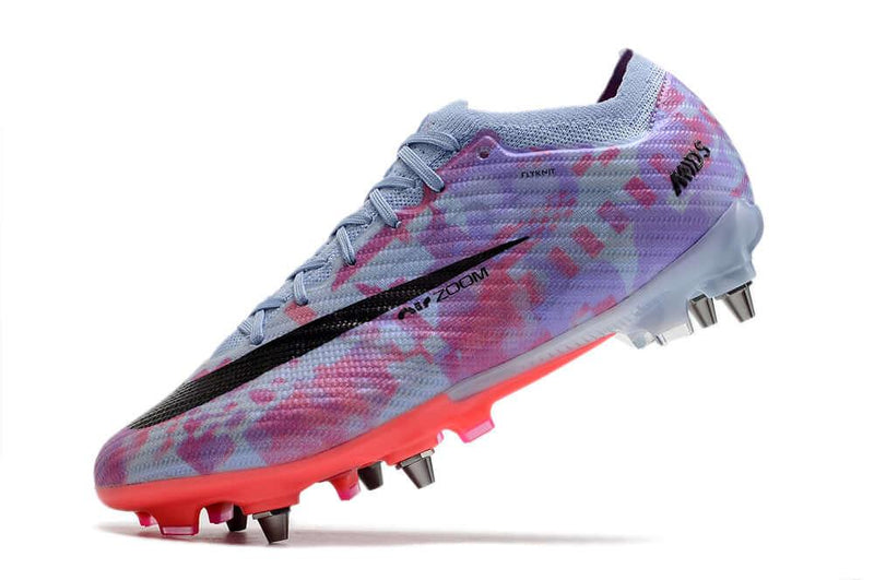 Chuteira Trava Mista Nike Air Zoom Mercurial Vapor 15 Elite Trava Mista Roxa "Valentine's Day"