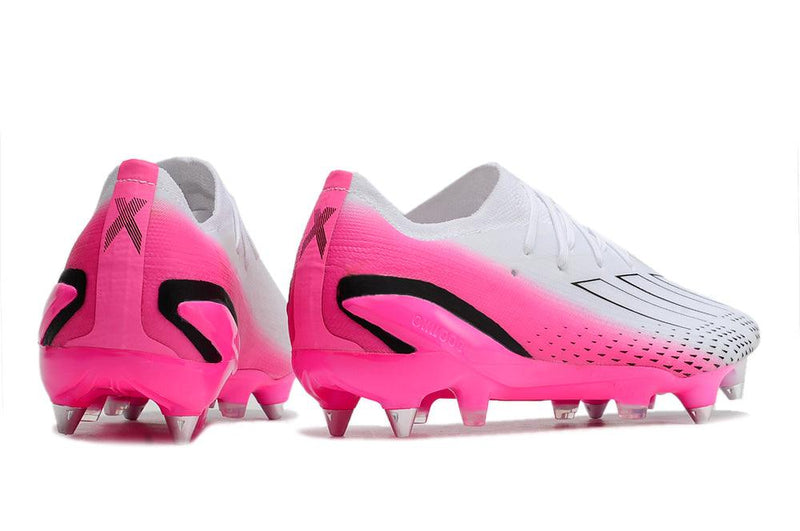 Chuteira Trava Mista Adidas X Speedportal.1 Ponta de Aluminio Branca e Rosa