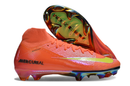 Chuteira Campo Nike Air Zoom Mercurial Superfly 16 Elite FG Branca, Laranja e Preto "Electric Pack"