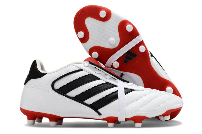 Chuteira Campo Adidas Copa Gloro 2 FG Branca, Preta e Vermelha