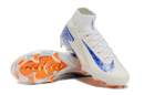 Chuteira Campo Nike Air Zoom Mercurial Superfly 16 Elite FG Branca, Laranja e Preto "Electric Pack"