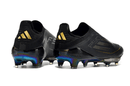 Chuteira Campo Adidas F50+ LL FG Preta e Dourada "Dark Spark Pack"