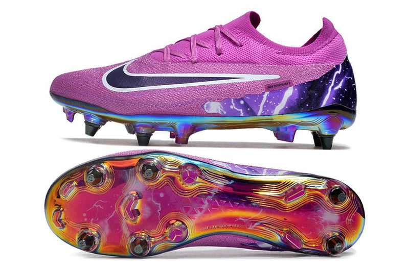 Chuteira Trava Mista Nike Phantom GX Elite Trava Mista Roxa "Thunder"
