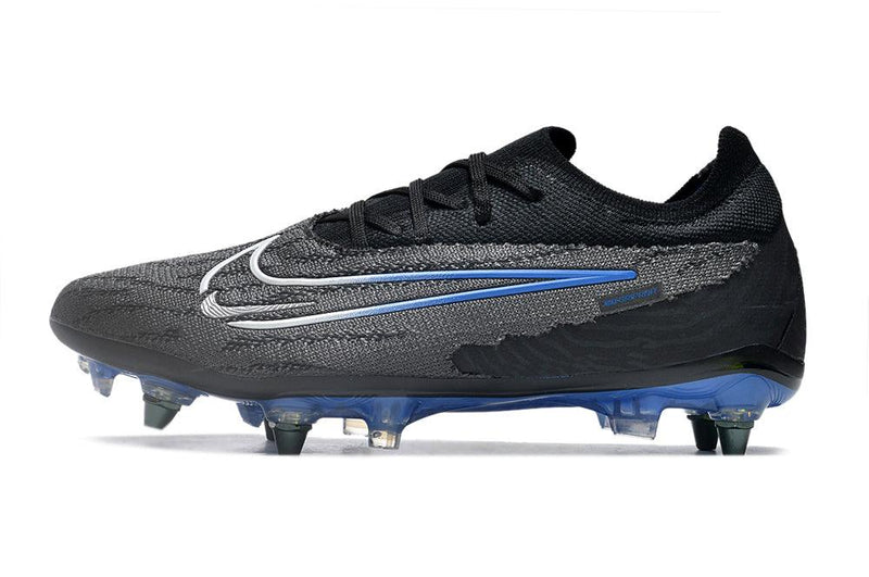 Chuteira Trava Mista Nike Phantom GX Elite Trava Mista Preta e Azul "Black Pack"