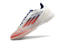 Chuteira Futsal Adidas F50 IC Branca, Azul e Vermelha "Advancement Pack"
