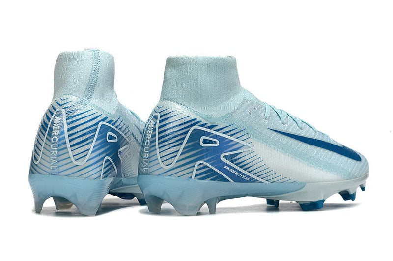 Chuteira Campo Nike Air Zoom Mercurial Superfly 16 Elite FG Branca, Laranja e Preto "Electric Pack"