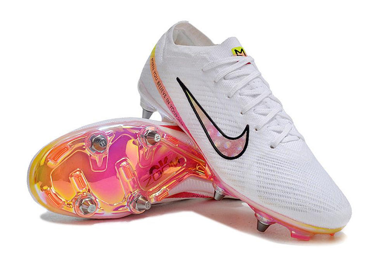 Chuteira Trava Mista Nike Air Zoom Mercurial Vapor 15 Elite Trava Mista Branca "Rashford"