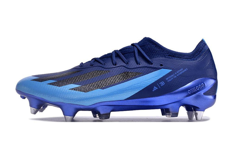 Chuteira Adidas X Crazyfast.1 Ponta de Aluminio Azul "Bugatti"