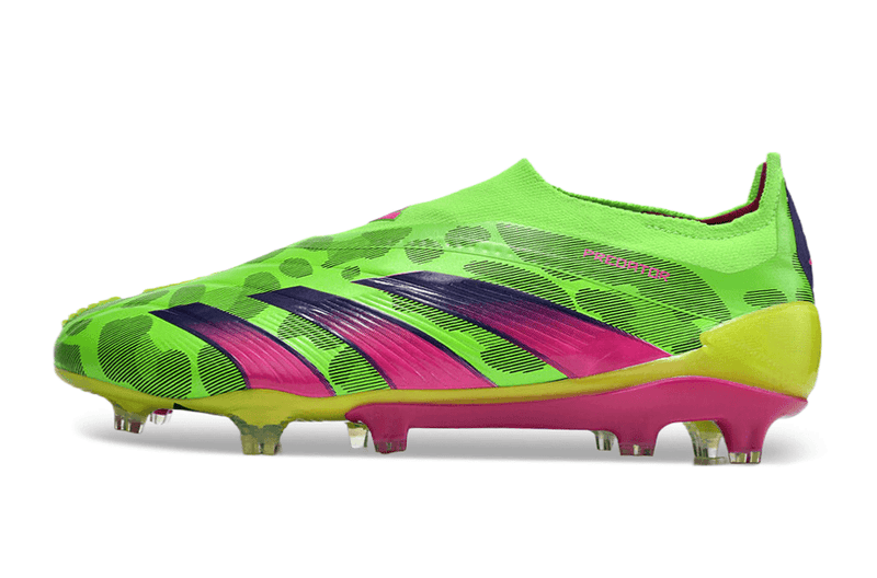Chuteira Campo Adidas Predator LL Elite FG Verde e Rosa