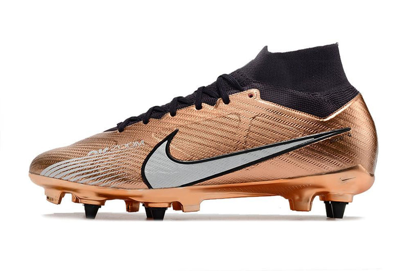 Chuteira Trava Mista Nike Air Zoom Mercurial Superfly 9 Elite Trava Mista Cobre "Generation Pack"
