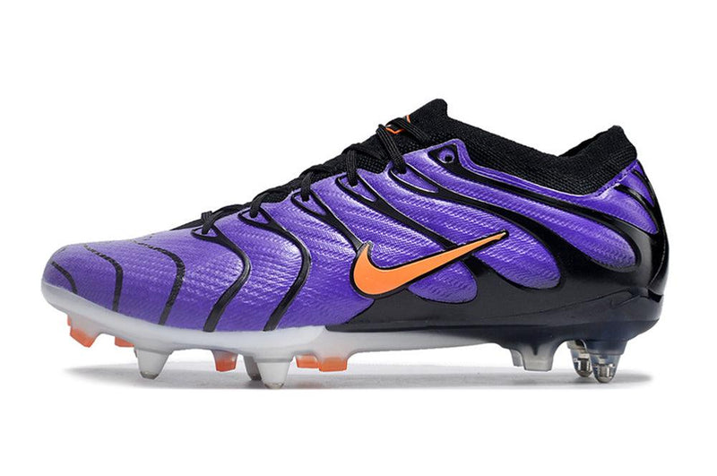 Chuteira Trava Mista Nike Air Zoom Mercurial Vapor 15 Elite Ponta de Aluminio Roxa "Air Max TN"