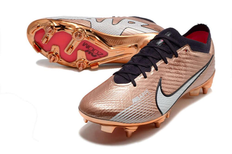 Chuteira Trava Mista Nike Air Zoom Mercurial Vapor 15 Elite Trava Mista Cobre "Generation Pack"
