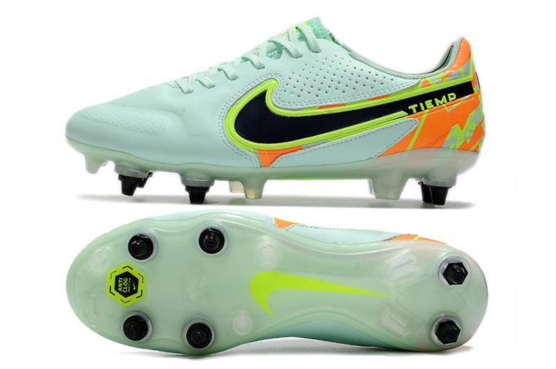 Chuteira Trava Mista Nike Tiempo Legend 9 Elite Trava Mista Verde "Bonded Pack"