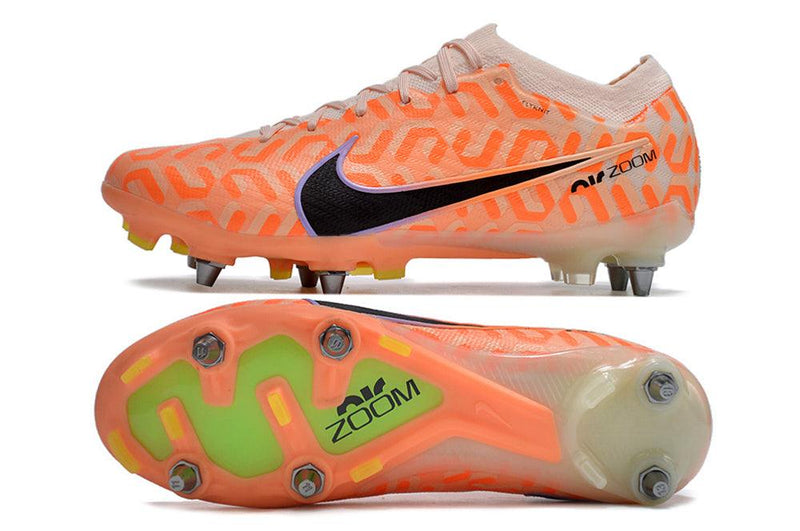 Chuteira Trava Mista Nike Air Zoom Mercurial Vapor 15 Elite Trava Mista Laranja "United Pack"