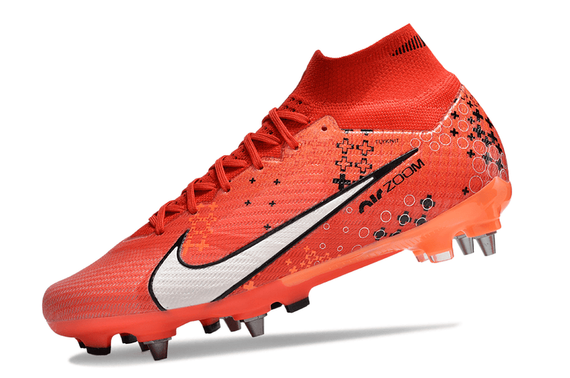 Chuteira Trava Mista Nike Air Zoom Mercurial Superfly 9 Elite Trava Mista Vermelha "Dream Speed 7"