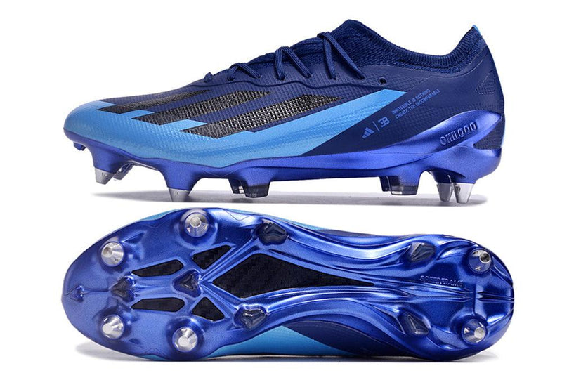 Chuteira Adidas X Crazyfast.1 Ponta de Aluminio Azul "Bugatti"