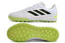 Chuteira Society Adidas Copa Pure.1 TF Branca e Verde "Crazyrush Pack"
