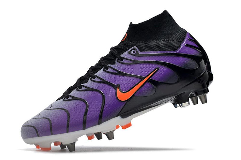Chuteira Trava Mista Nike Air Zoom Mercurial Superfly 9 Elite Trava Mista Roxa "Air Max TN"